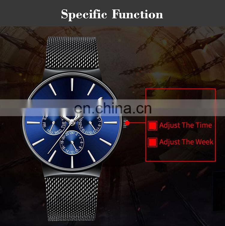 CRRJU 2155 Casual Quartz Watches Automatic Water Resistant Steel Fashion Pprivate Label Men Watch