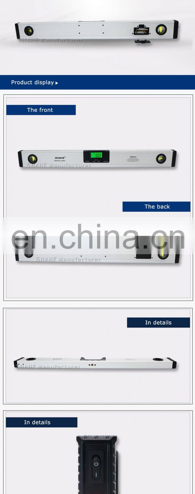 600mm Magnetic Digital Protractor Digital Spirit laser level Aluminum Alloy angle bubble level digital spirit level with laser