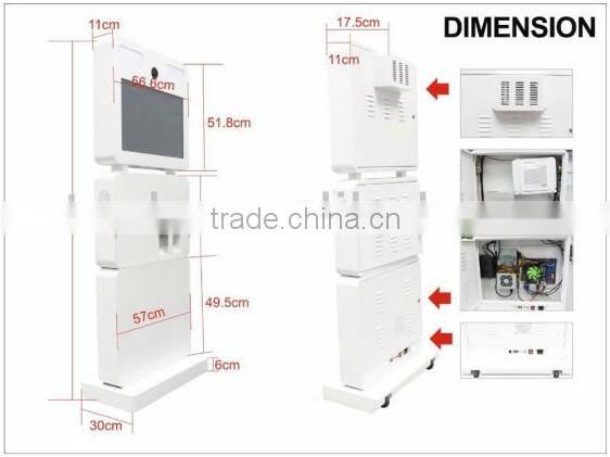 2014 Hottest Portable Touch Screen Photo Booth For Open Air Brand Promotion