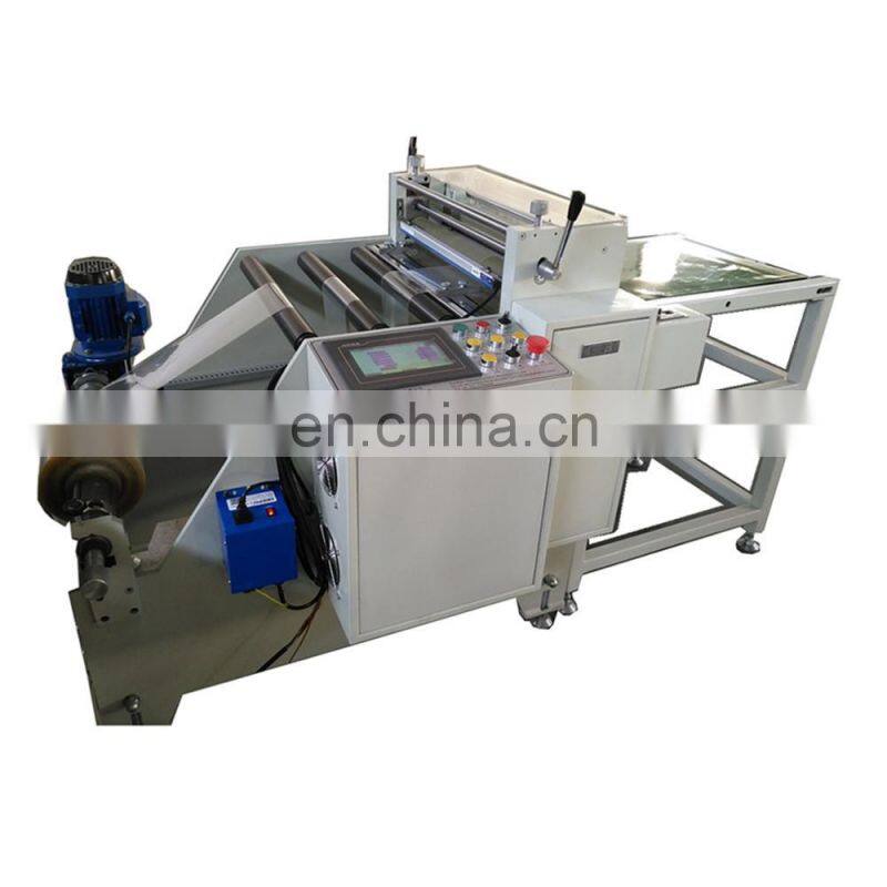 PVC Film Roll to Sheet Cutting Machine cellophane paper cutting machine