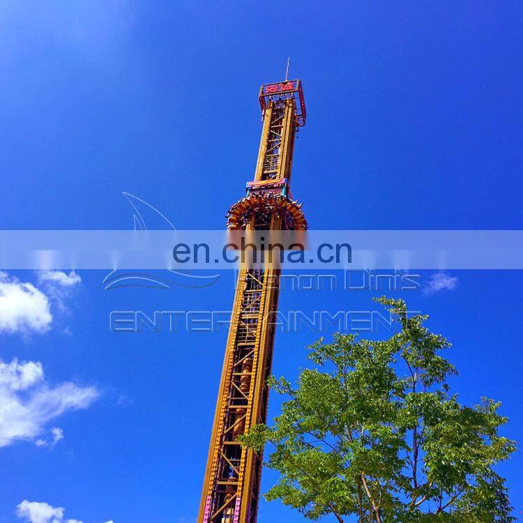 Thrilling theme park rides rotating sightseeing tower manufacturer with CE and ISO 9001