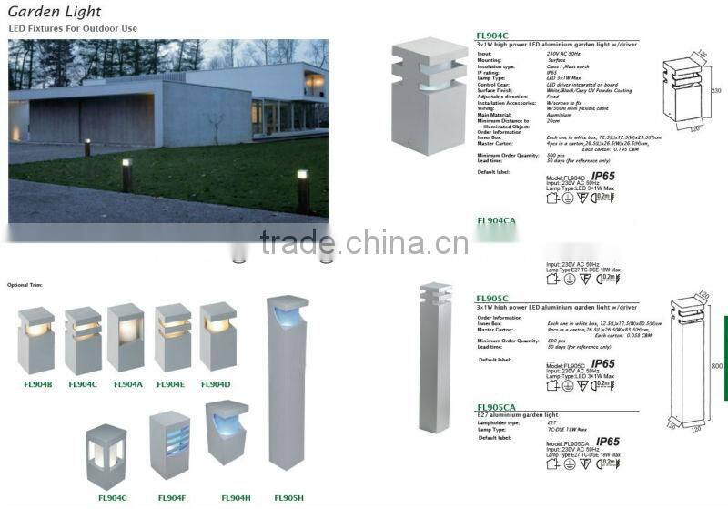 2014 new design CE China maunfactorure led garden light housing