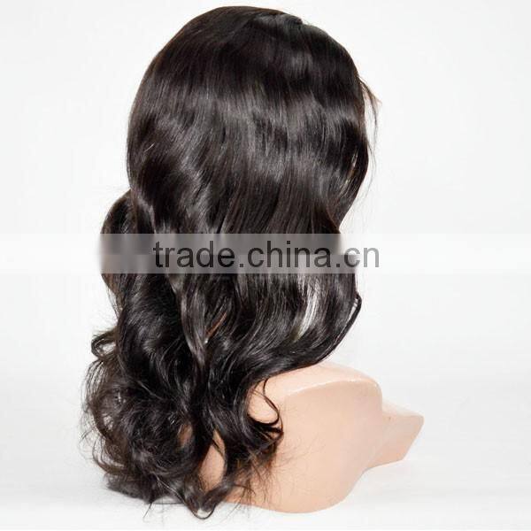6A long single drawn hair extension 1b vigin indian hair with full cuticles