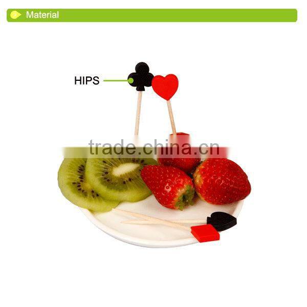 D598 poker plastic pick fruit fork set
