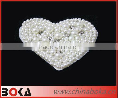 Beaded rhinestones bridal applique