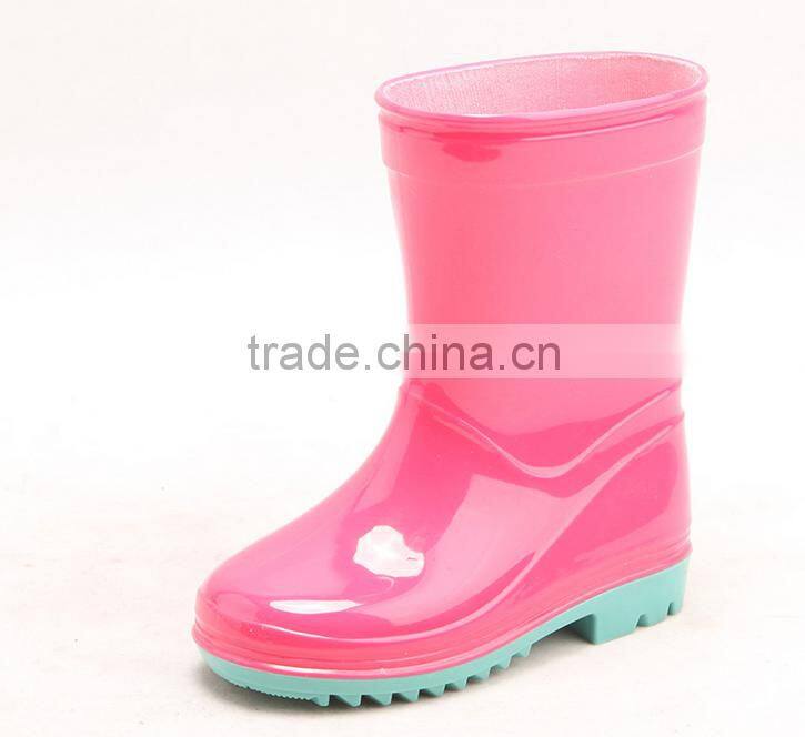 The conventional transparent cloth boots children PVC children rain boots
