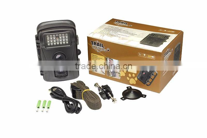 HD720P wild trail camera with 2.4'' TFT display hunting camera