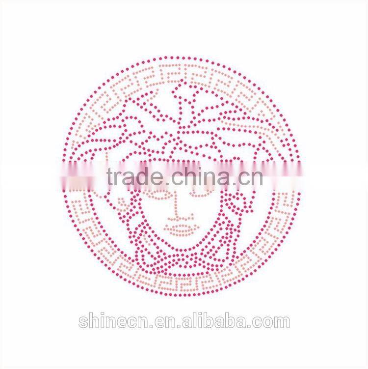 Customized Middle east quality Fashion rhinestone heat transfer motif wholesale