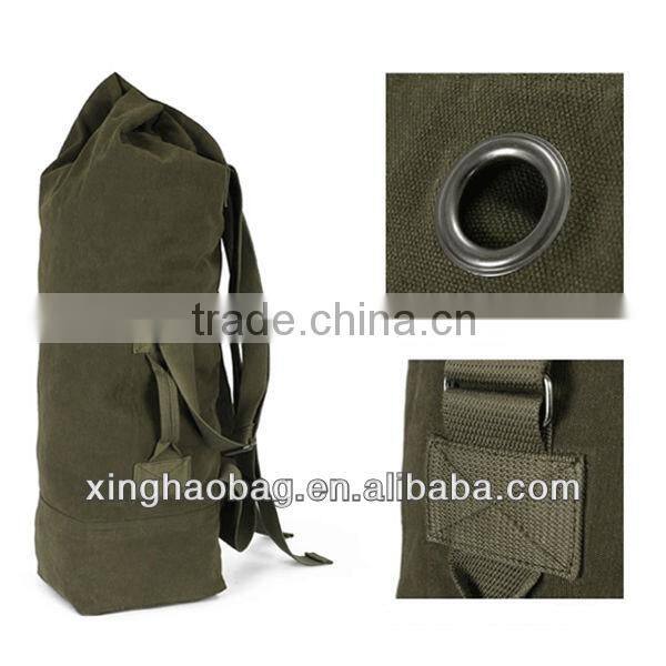 High quality large capacity cheap rucksack canvas drawstring rucksack wholesale
