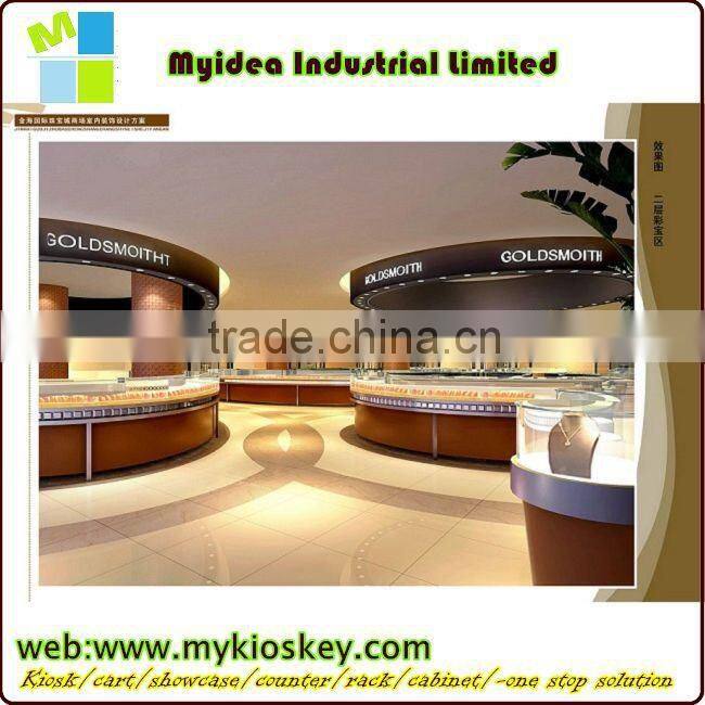 exhibition showcase/jewellery display cabinet free standing glass display cabinet