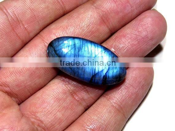 SUPERB QUALITY Natural Blue Flash Fire Labradorite Cabochon Oval Shape 17X35MM Approx Good Quality On Whole Sale Price