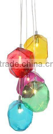 Modern Manpower Blown Glass Pendant Light