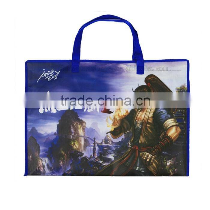 Customized Logo Non Woven Foldable Freezer Zipper Ziplock Bag Plastic