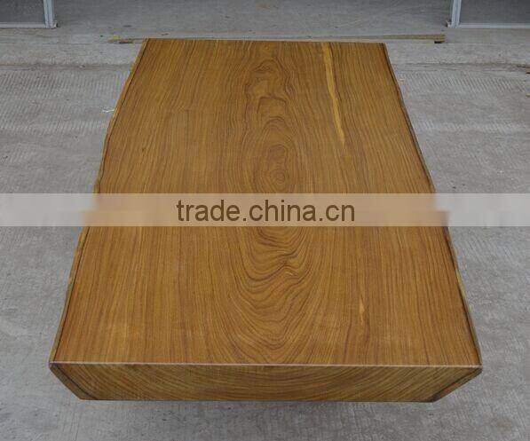 2016 Foshan Fatory Supply Africa Natural Side Pure Teakwood Table Top Use