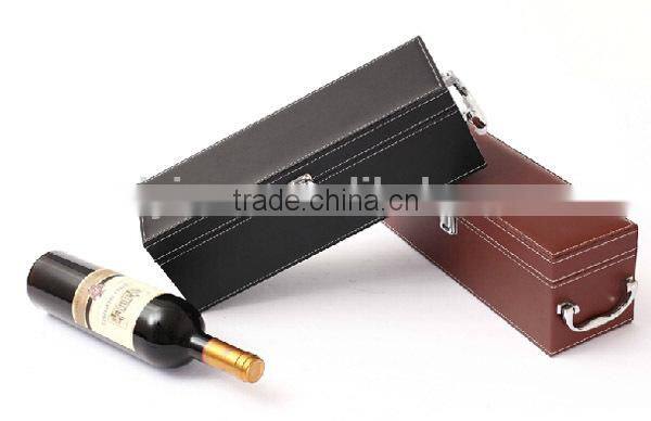 2014 New Dedisgn High Quality leather wine bottle carrier