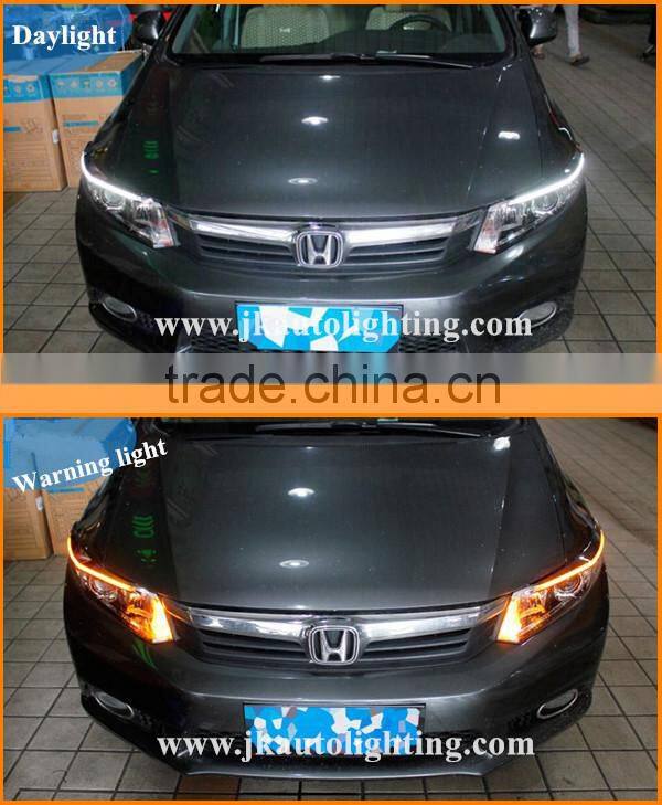 High Quality New Arrival LED DRL Strip for Honda Civic LED Eyebrow for Honda Civic Daytime Running light 2012-2014