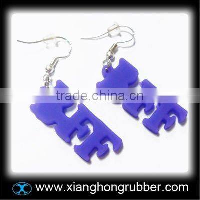 Fancy colorful silicone earring