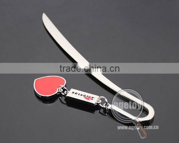 140MM Letter Knife I LOVE LONDON Souvenir Stationery Red Heart Shaped Promotional Custom Metal Bookmark