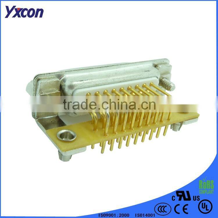 90 degree pluggable HDR female db connector