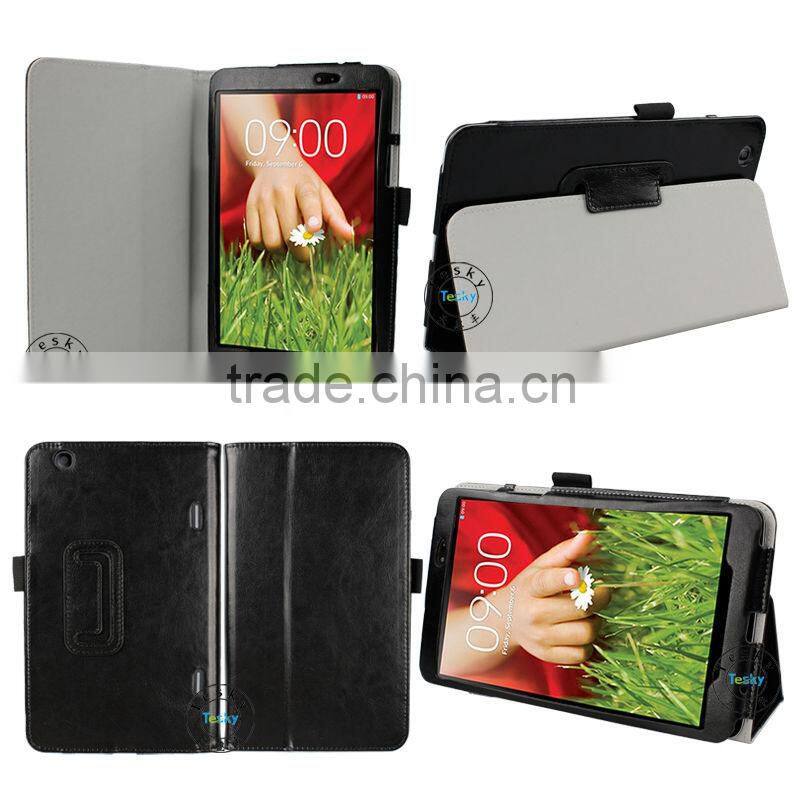 hot sale crazy horse pattern leather folio cover for lg g pad 8.3