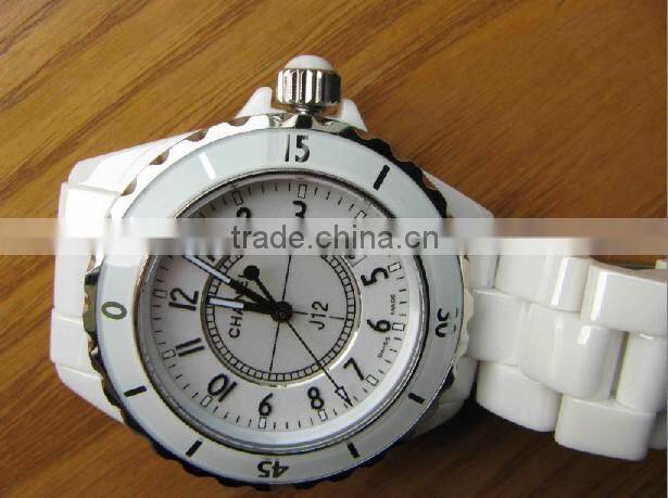 white ceramic watch