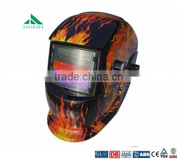 blue lens welding/ funny spider-man helmet / welding mask/ devil welding helmet/ full face helmet with water transfer decals