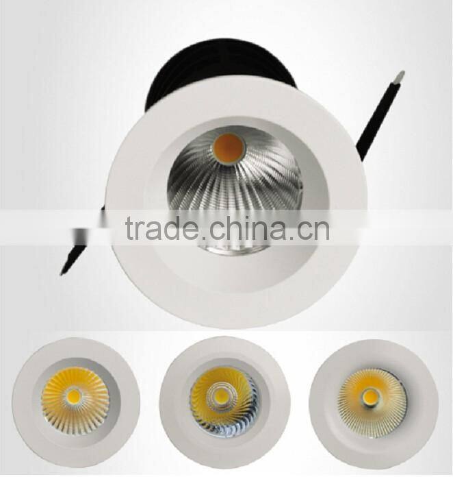 10w/12w/15w led downlight led ceiling spot light with cutout hole 60mm & 75mm