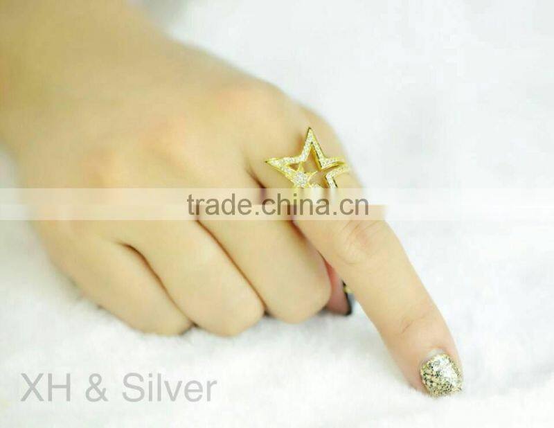 Factory direct wholesale silver jewelry star women ring