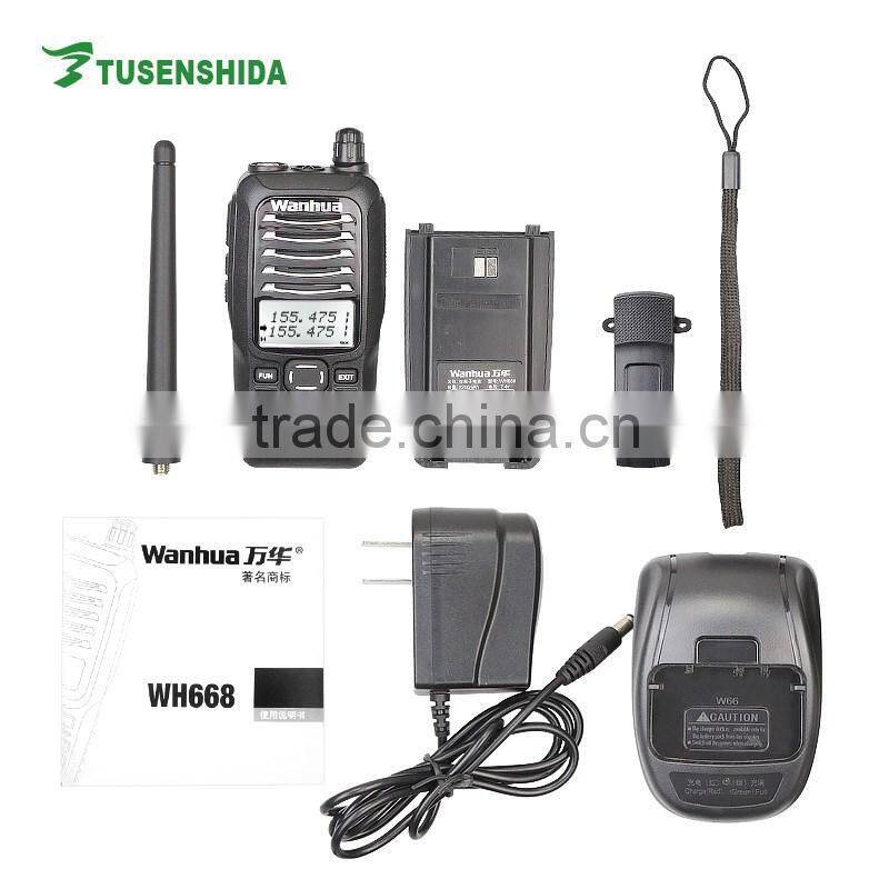 Professional Walkie Talkie for Wanhua WH668 Transceiver Dual Band Two way Radio
