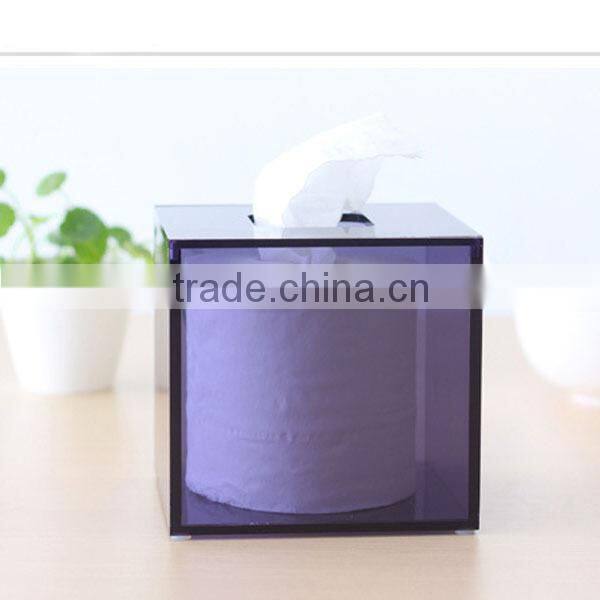 Plastic paper holder tissue box