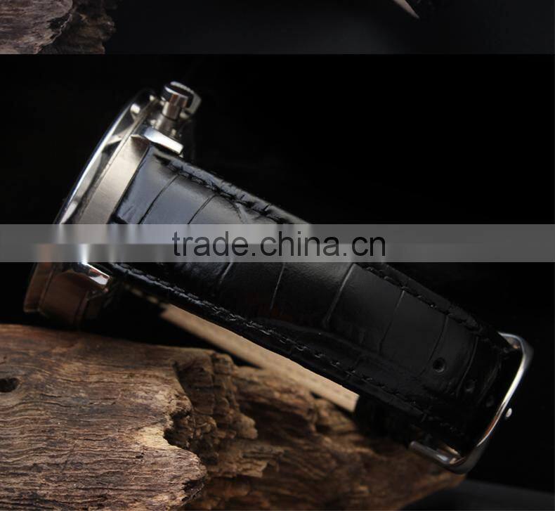 20mm high quality genuine leather Watch strap with stainless steel buckle Wholesale 3PCS