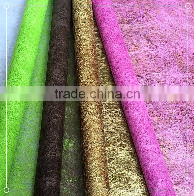 2015 fashion long fiber polyester non-woven gift packing paper