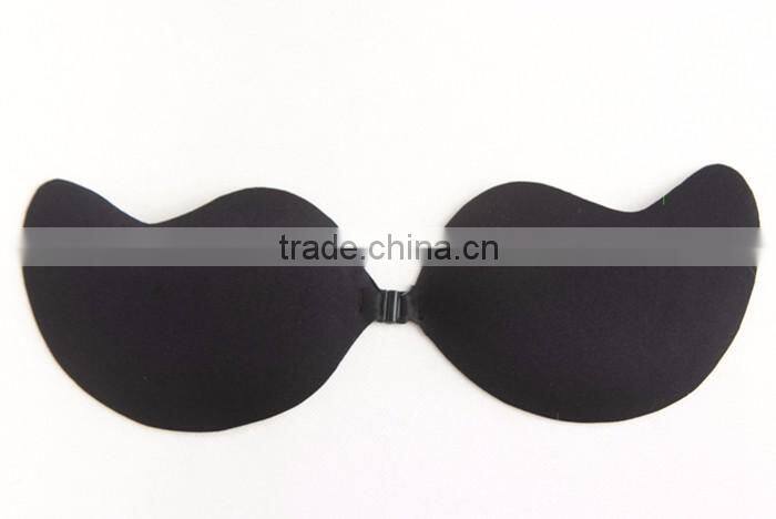 OEM Low Price Black Front Hook Adhesive Invisible One Quarter Cup Bra