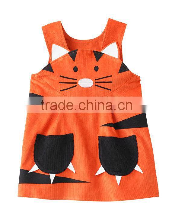 OEM super quality 100%Organic Cotton baby animal romper with FOX and CAT patterns