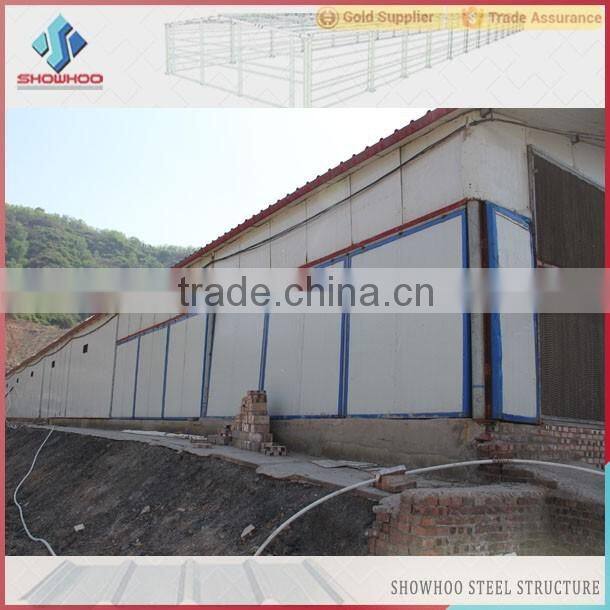 from China supplier for prefabricated shed for chicks poultry house chicken farm