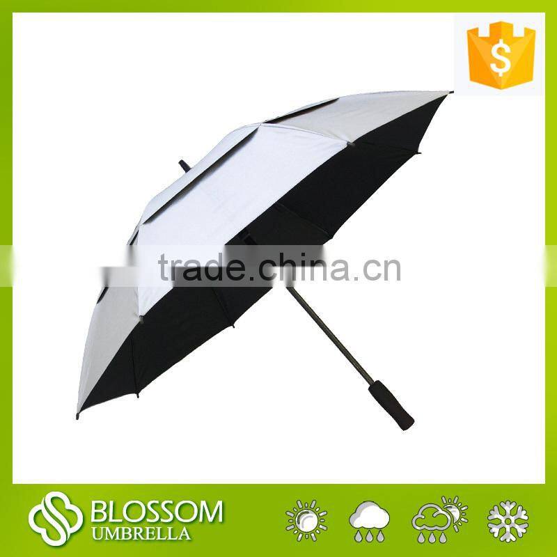 2016 Straight promotional umbrella large white automatic umbrella