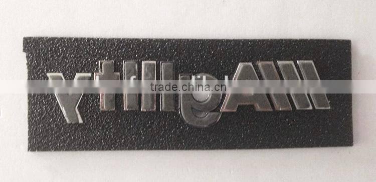 Famous 3D ABS plastic chrome plating self-adhesive car letter stickers