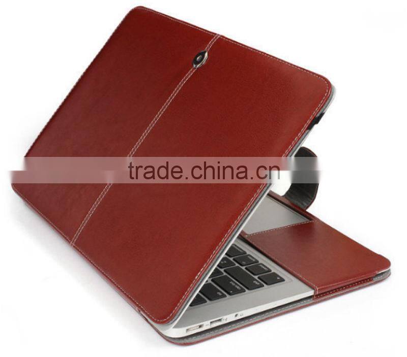Luxury leather flip case for Macbook air 11/13/pro 13.3/retina 13.3/pro 15.4
