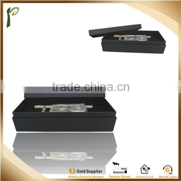 Popwide 2015 Wholesales Gift Packing Black Paper Box for Jewelry