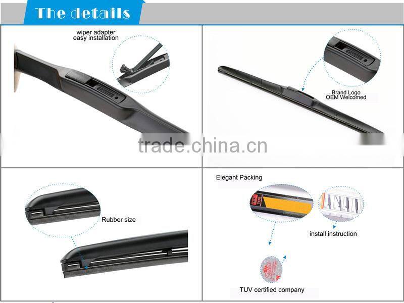 China wiper blade factory best quality wiper blade high qualityu windhsield wiper blade for Peugeot