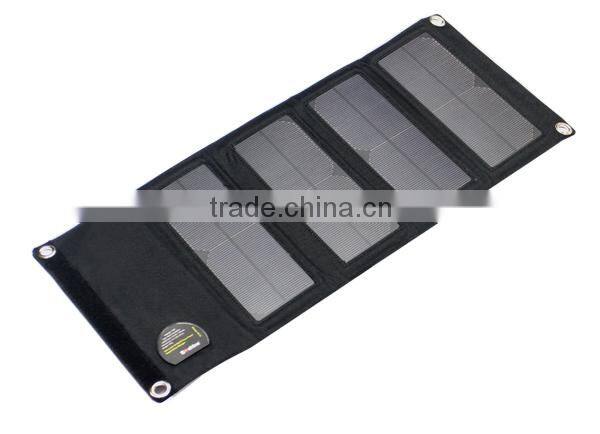 Universal 5V1.5A Four-Panel 10-WATT Rapid flexible Solar powered Charger flexible solar panel charger solar mobile phone charger