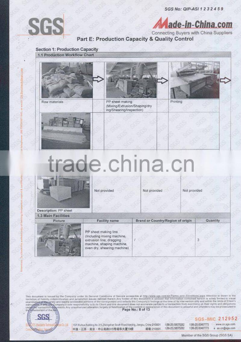 PPCorrugated Plastic Sheet