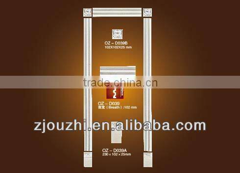 2014 China waterproof decor interior pu door frame for home decor