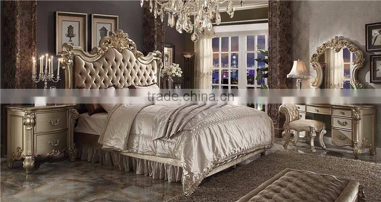 American modern style royal furniture antique model bedroom sets