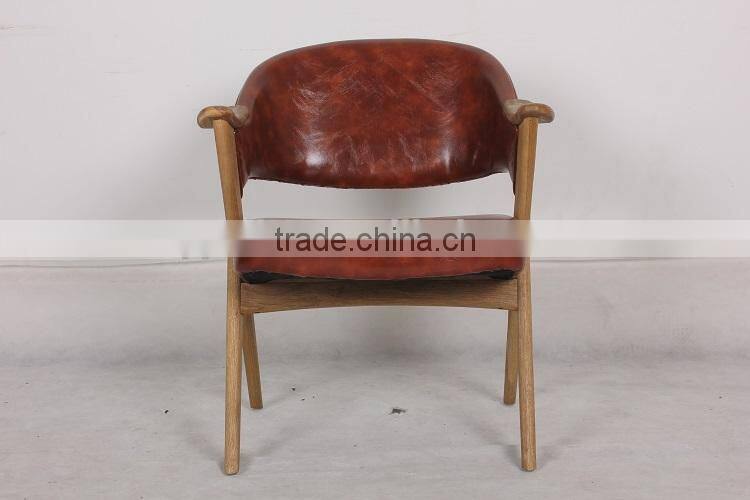 Rural Style Wooden Small Armchair