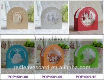 Pop up card happy new year greeting cards seasons greeting 3D pop up card