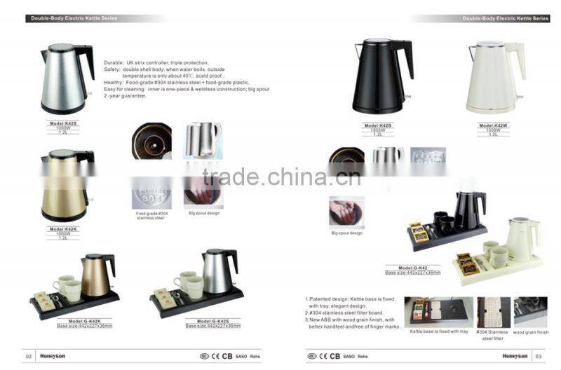 B-K12 hotel supplies electric kettle service tray and sachet holder