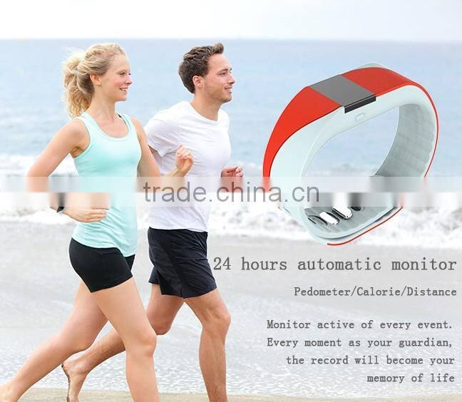 2016 hot sell heart rate smart wrist support Android 4.4 above and other IOS7.1 or above iphone