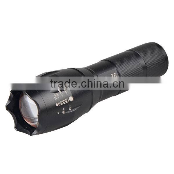 XML T6 Water Resistant Camping Torch Adjustable Focus Zoom Tactical Flashlight
