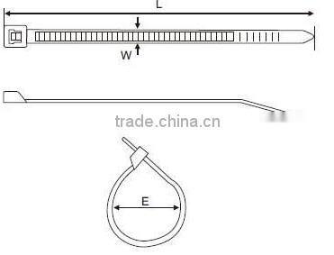 self-locking nylon cable tie factory sell nylon 66 cable tie in china
